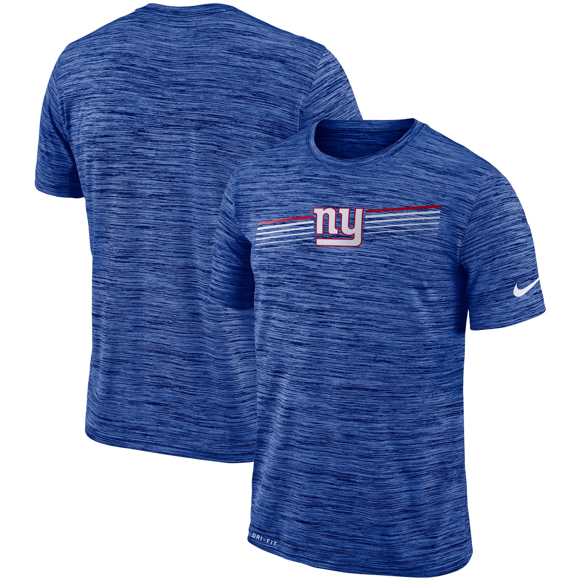 New York Giants Nike Sideline Velocity Performance T-Shirt Heathered Royal