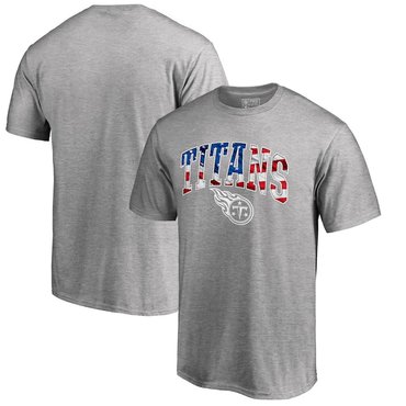 Tennessee Titans Pro Line By Fanatics Branded Banner Wave T-Shirt Heathered Gray
