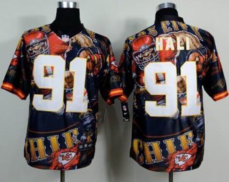 Nike Kansas City Chiefs #91 Tamba Hali Team Color NFL Elite Fanatical Version Jersey