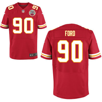 2014 New NFL Kansas City Chiefs Dee Ford Red Elite Jersey