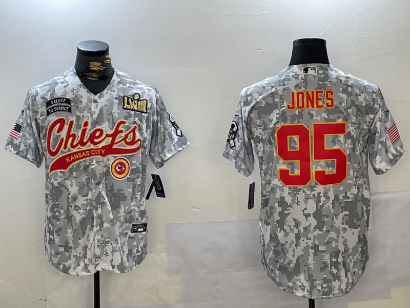 Men's Kansas City Chiefs #95 Chris Jones 2024 Arctic Camo Salute To Service Stitched Baseball Jersey 5