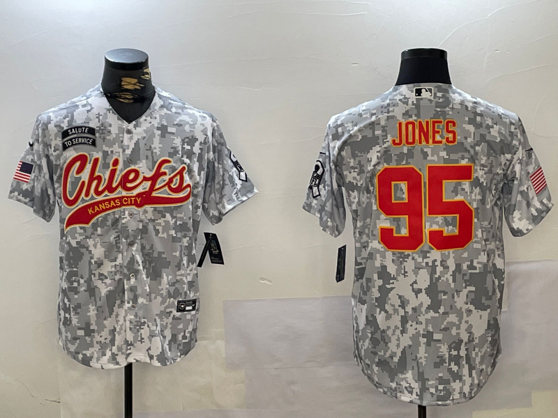 Men's Kansas City Chiefs #95 Chris Jones 2024 Arctic Camo Salute To Service Stitched Baseball Jersey 3