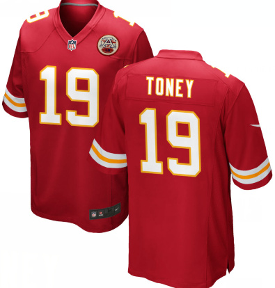 Men's Kansas City Chiefs Kadarius Toney Red Vapor Limited Jersey