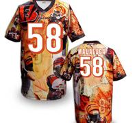 Cincinnati Bengals 58# Rey Maualuga Stitched NFL Elite Fanatical Version Jersey (7)