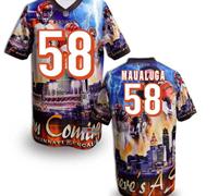 Cincinnati Bengals 58# Rey Maualuga Stitched NFL Elite Fanatical Version Jersey (2)
