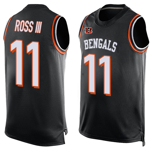 Black Team Color Men's Stitched Football Limited Tank Top Jersey