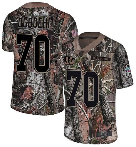 Nike Bengals #70 Cedric Ogbuehi Camo Men's Stitched NFL Limited Rush Realtree Jersey