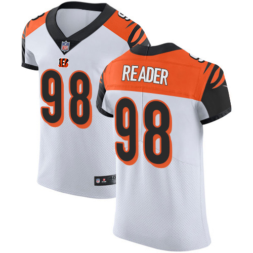 Nike Bengals #98 D.J. Reader White Men's Stitched NFL New Elite Jersey