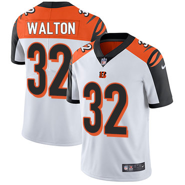 Nike Bengals #32 Mark Walton White Men's Stitched NFL Vapor Untouchable Limited Jersey