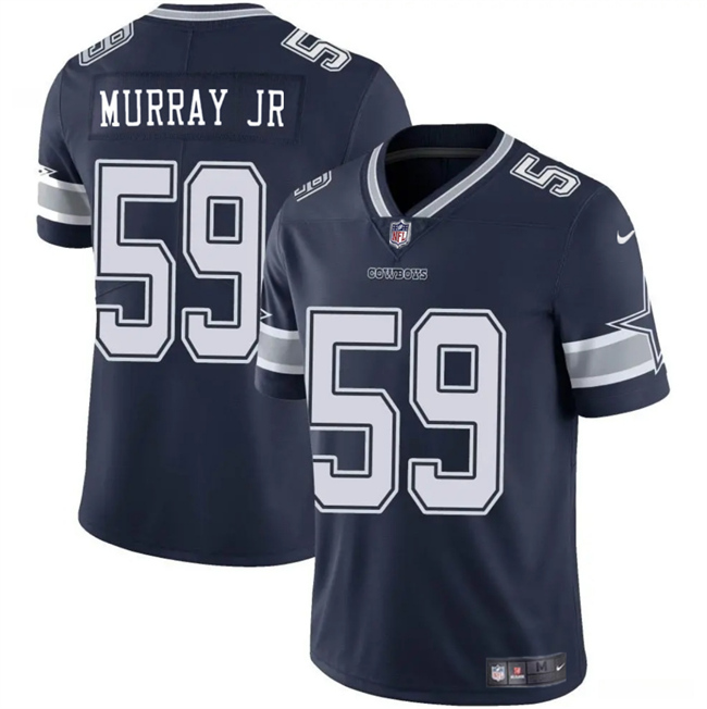 Men's Dallas Cowboys #59 Kenneth Murray JR Navy Blue 2025 Vapor Untouchable Limited Stitched Football Jersey