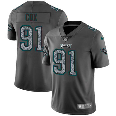 Nike Eagles #91 Fletcher Cox Gray Static Men's NFL Vapor Untouchable Game Jersey