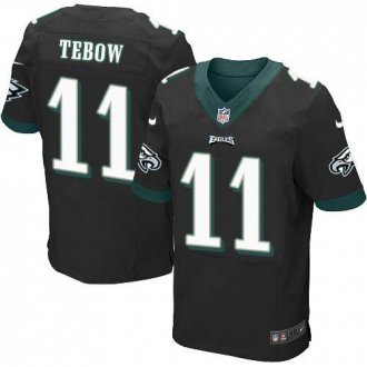 Nike Philadelphia Eagles #11 Tim Tebow Black Alternate Men's Stitched NFL New Elite Jersey