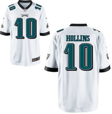 Men's Philadelphia Eagles 10 Mack Hollins White Road Stitched NFL Nike Elite Jersey