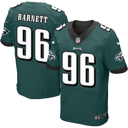 Nike Eagles #96 Derek Barnett Midnight Green Team Color Men's Stitched NFL New Elite Jersey