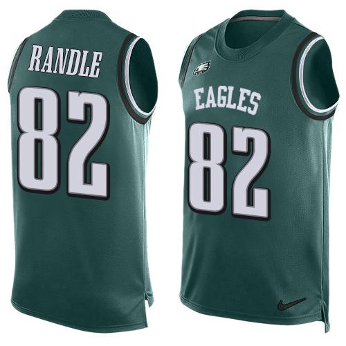 Nike Eagles #82 Rueben Randle Midnight Green Team Color Men's Stitched NFL Limited Tank Top Jersey