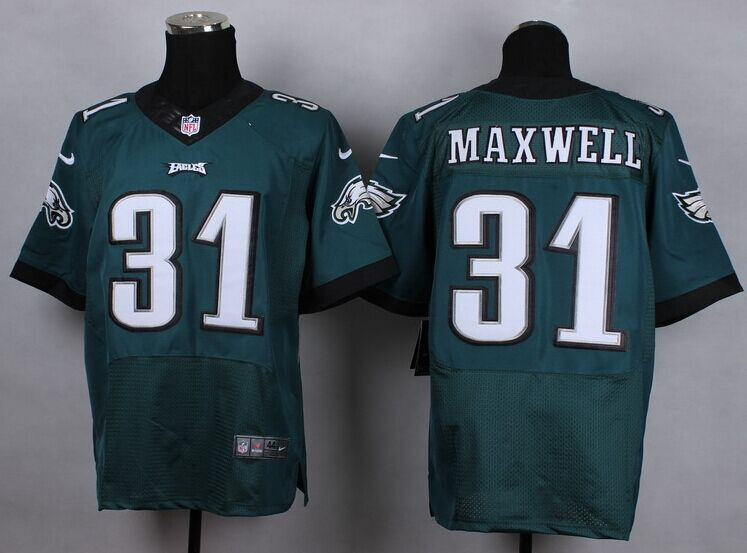 New Philadelphia Eagles #31 Byron Maxwell Midnight Green Elite Jersey