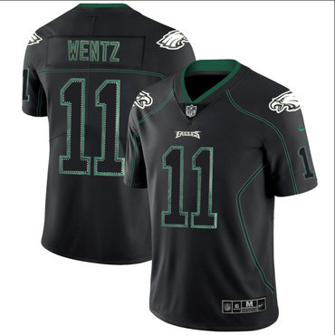 Nike Eagles 11 Carson Wentz Black Shadow Legend Limited Jersey