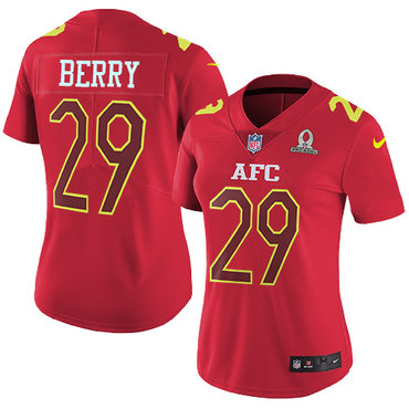 Nike Chiefs #29 Eric Berry Red Women's Stitched NFL Limited AFC 2017 Pro Bowl Jersey