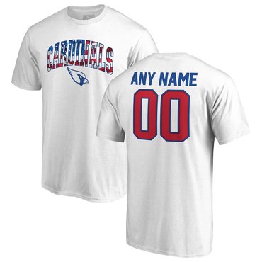 Arizona Cardinals NFL Pro Line By Fanatics Branded Any Name & Number Banner Wave T-Shirt White