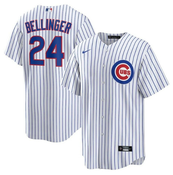Youth Chicago Cubs #24 Cody Bellinger White Cool Base Stitched Baseball Jersey